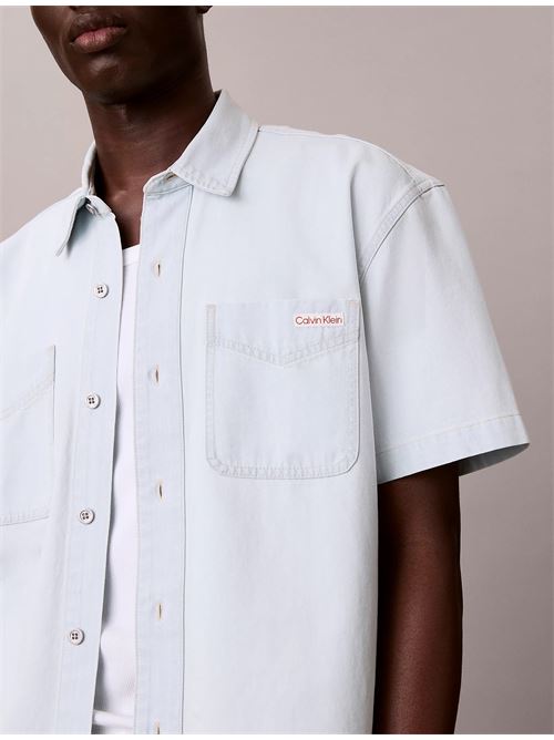 short sleeve shirt bleachout 205 CALVIN KLEIN JEANS | LV04RF712GVOL